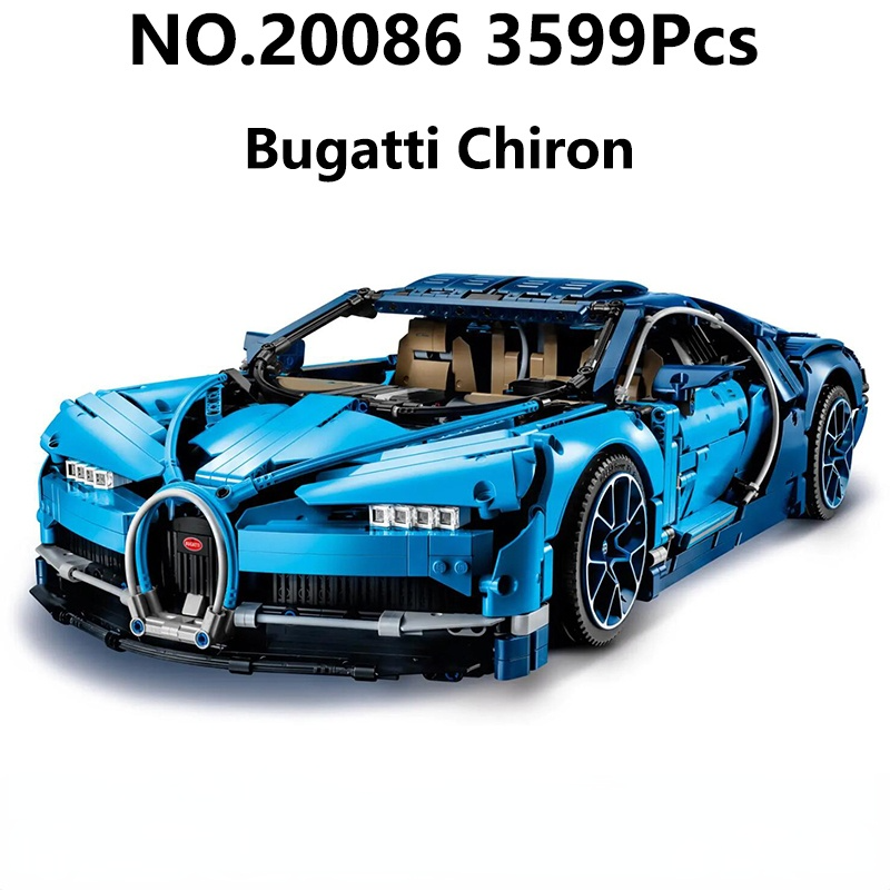 NO.20086 3599Pcs Hgih Tech Car Bugattied Chirons ..